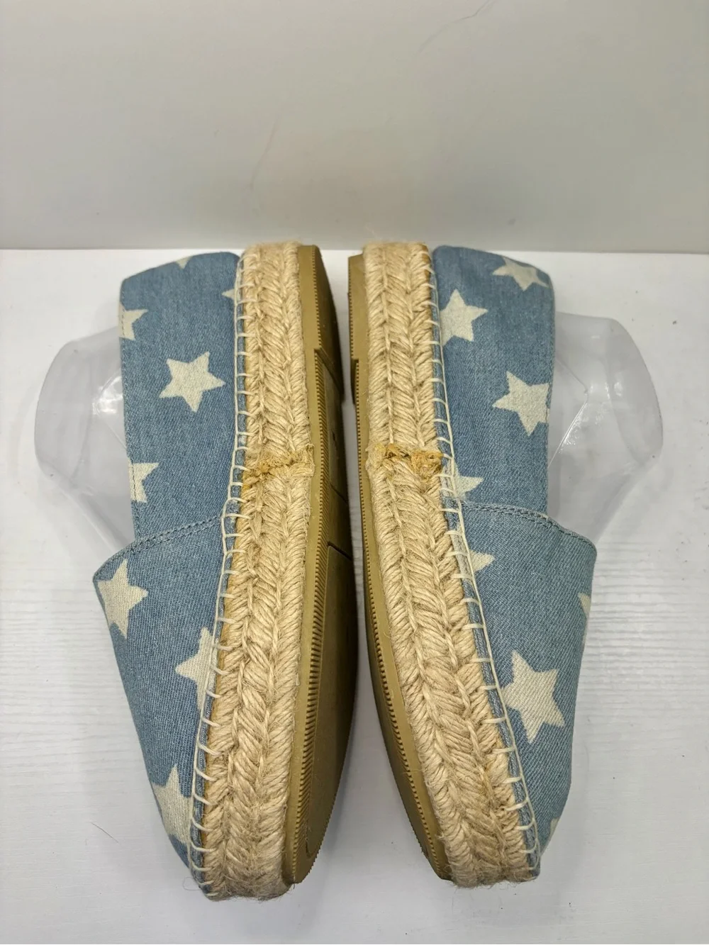 Steve Madden Talan Blue Star Espadrille Slip-On Shoes Size 10
